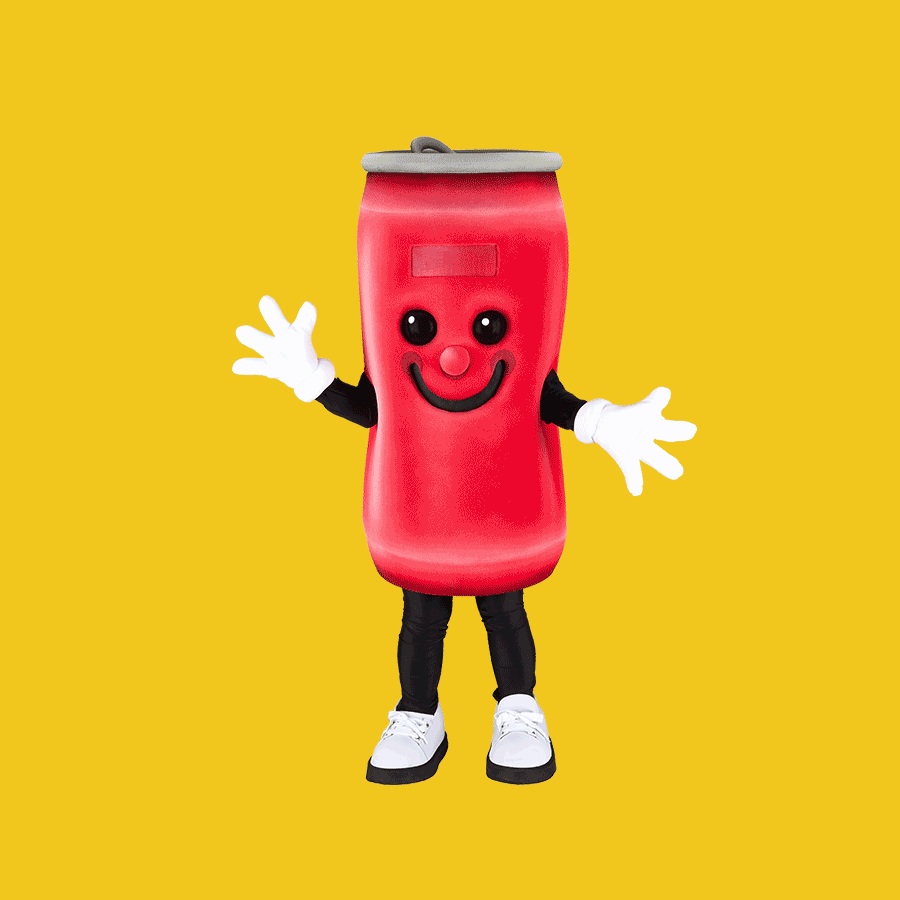 Animated cartoon can